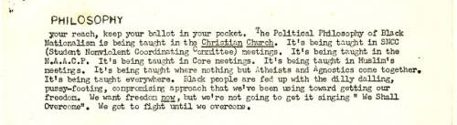 Black fist, vol.1, no. 8, page 5. Courtesy of the University of Tennessee at Chattanooga Special Collections.