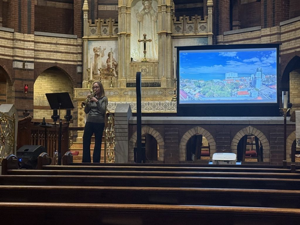 Dr. Schafer at her recital