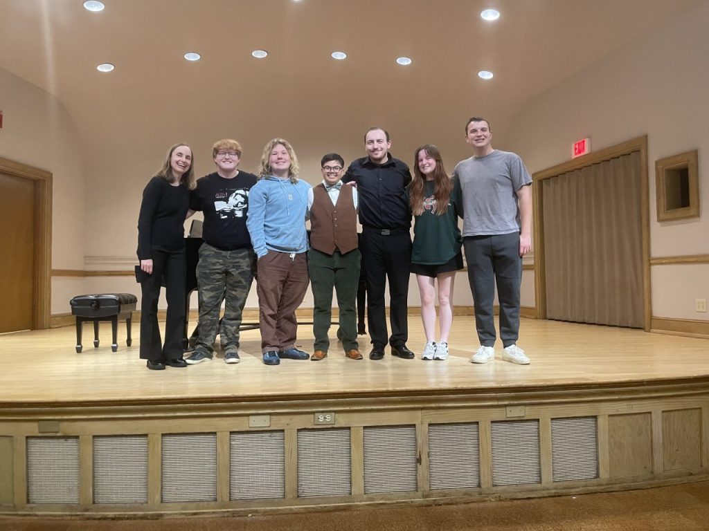 Trumpet studio after Tyler West's recital