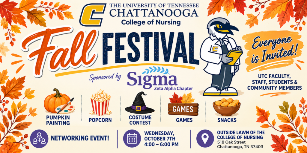 UTC College of Nursing Fall Festival Event Announcement.