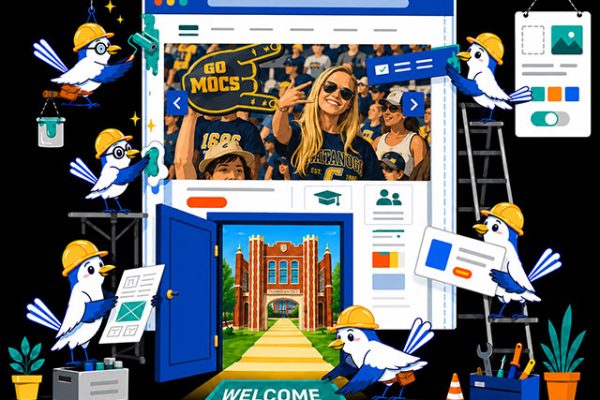 Illustration of 6 birds with hardhats building a UTC website