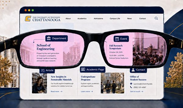 Rose-colored glasses view the UTC website