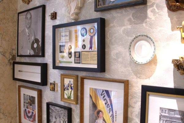 Suffrage memorabilia on display at the Hermitage Hotel in Nashville, Tenn. Photo by Kayelyn McCaslin.