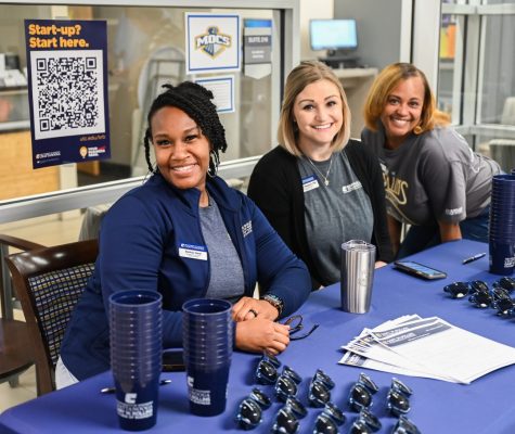 Joseph F. Decosimo Success Center advisors attend events to support students.