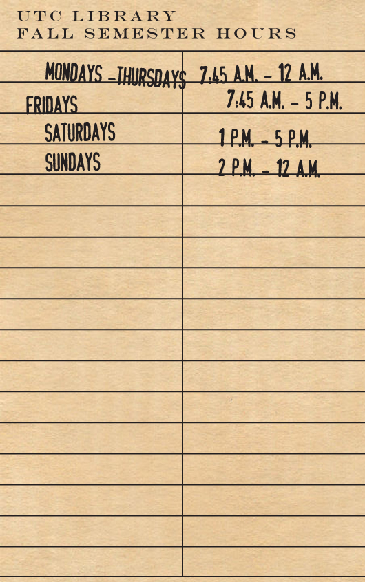 2013 Fall Semester Hours