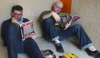 Bo and Brian Chilling in the Stairwell
