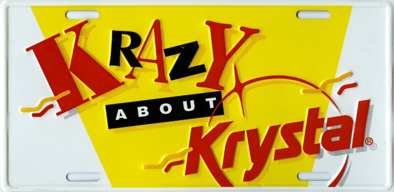 Krystal license plate