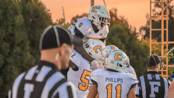 The Mocs football team travels to Champaign, Illinois, Thursday night for a nationally televised contest against the University of Illinois on the Big Ten Network. Photo Courtesy of Emily Baustert/GoMocs.com.