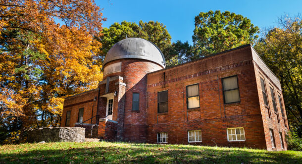  The Clarence T. Jones Observatory is located at 10 N. Tuxedo Ave. in Chattanooga.