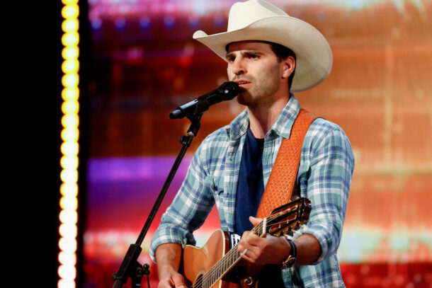 Mitch Rossell performs during Season 18 Episode 2 of "America's Got Talent" (photo credit: Trae Patton/NBC).