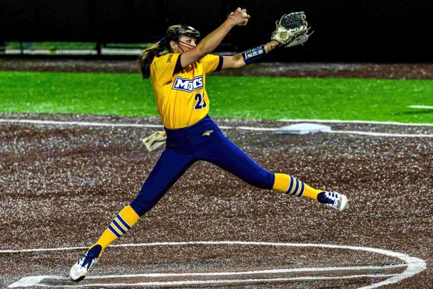 Mocs hurler Taylor Long was recently named Southern Conference Pitcher of the Week (photo credit: Chattanooga Athletics/Ray Soldano).