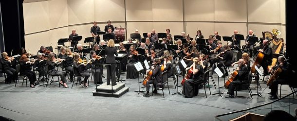 The UTC Symphony Orchestra is led by conductor Sandy Morris