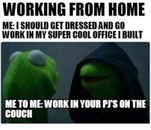 Kermit the Frog Work from Home Meme