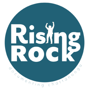 Logo for Rising Rock. 