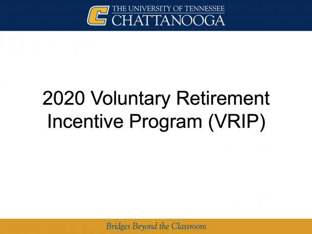 2020 UTC Voluntary Retirement Incentive Program - Human Resources News