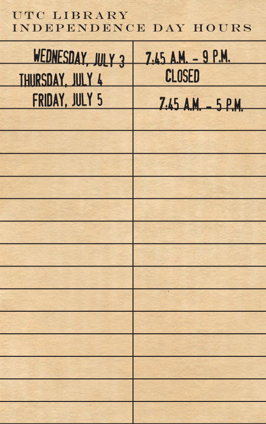 2013 Independence Day Hours