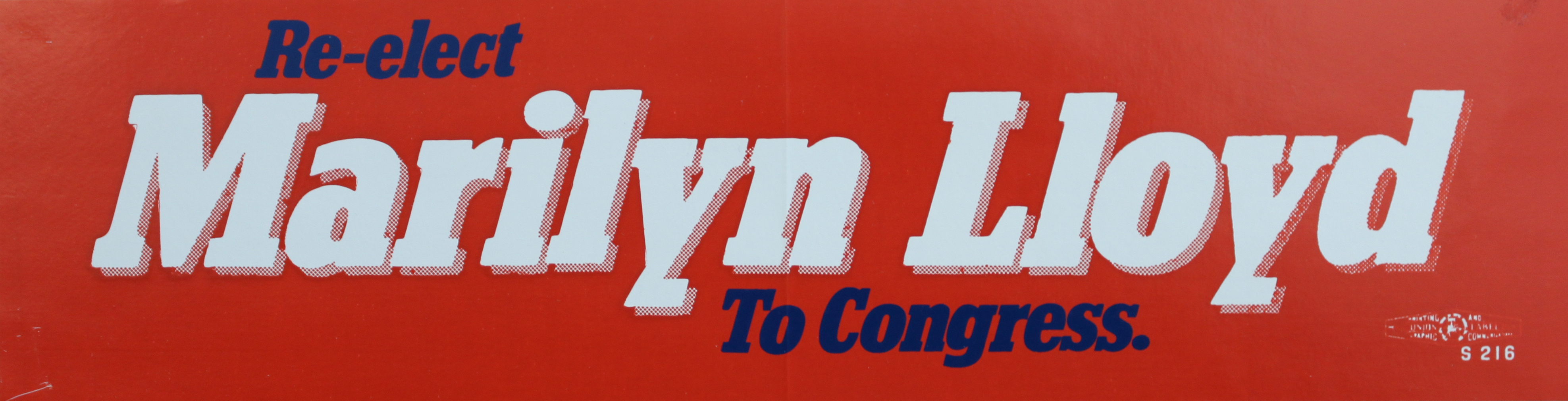 Re-elect Marilyn Lloyd to Congress