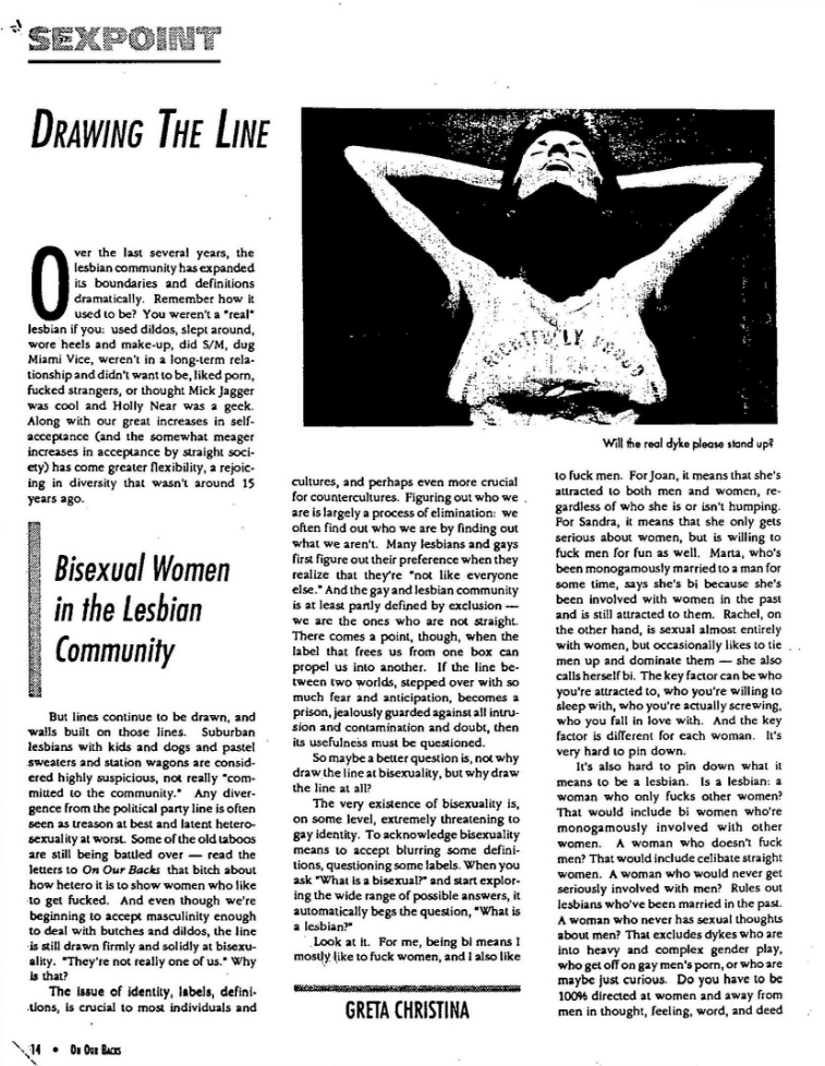 Reports on Bisexuality from the Lesbian Herstory Archives cover