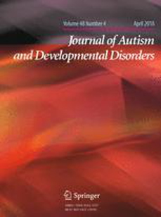 cover Journal of Autism and Developmental Disorders