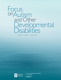 Focus on Autism and Other Developmental Disabilities cover