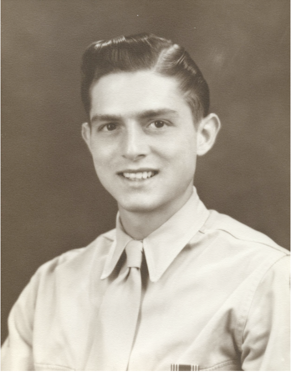 Photograph of Hubert Taliaferro, Jr. in 1944 before going to France where he served in the Army.