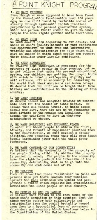 Black united front, vol.1, no. 17, page 5. Courtesy of the University of Tennessee at Chattanooga Special Collections.