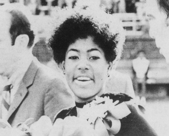 Image of Phyllis Marie White, the first black Homecoming Queen at UTC