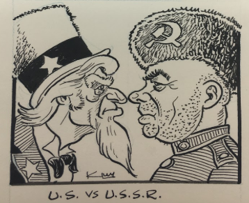 Tennessee Valley Authority and Cold War political cartoon, undated