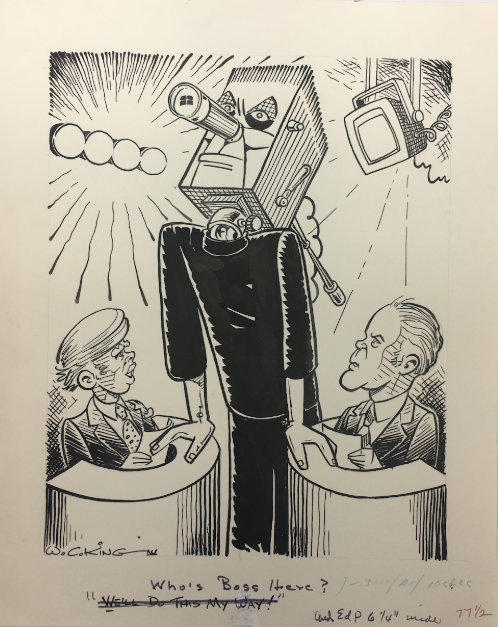 Jimmy Carter and Gerald Ford political cartoon, undated