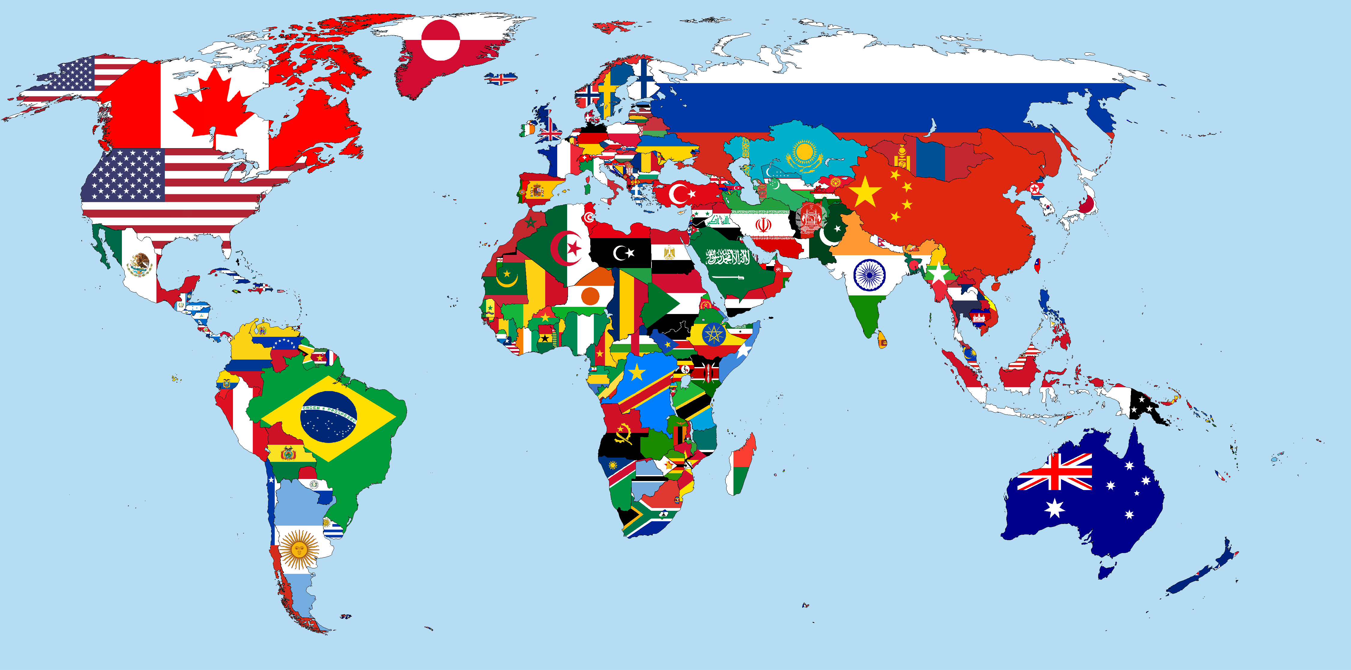 2017 Flag Map of the World