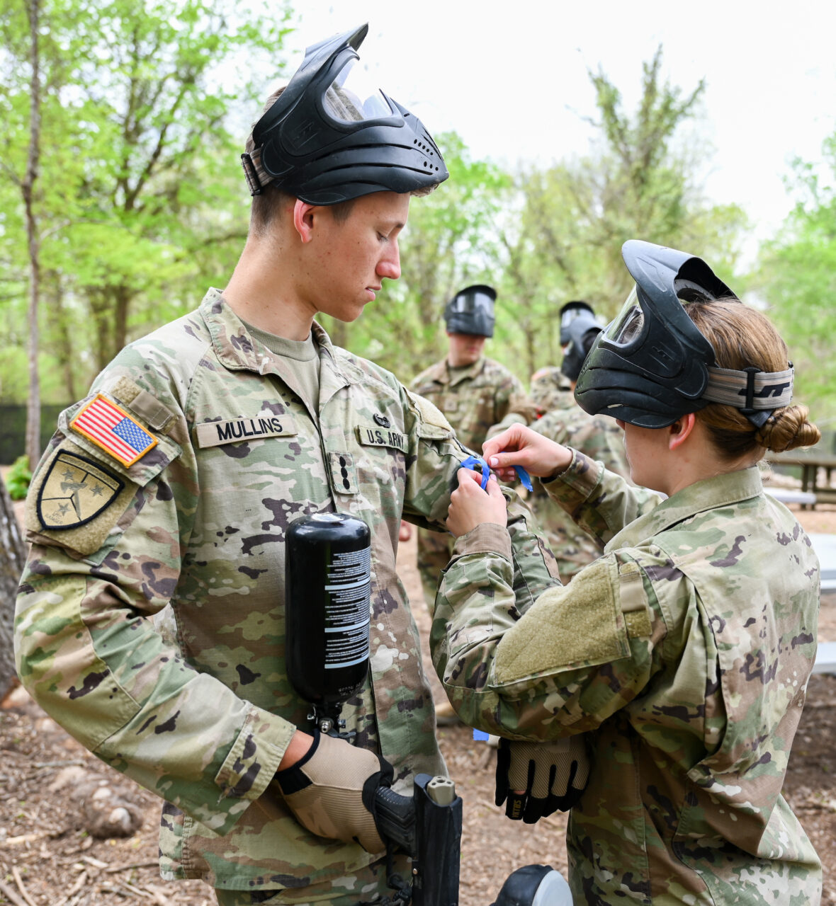 Afternoon of paintball a 'hit' with ROTC students