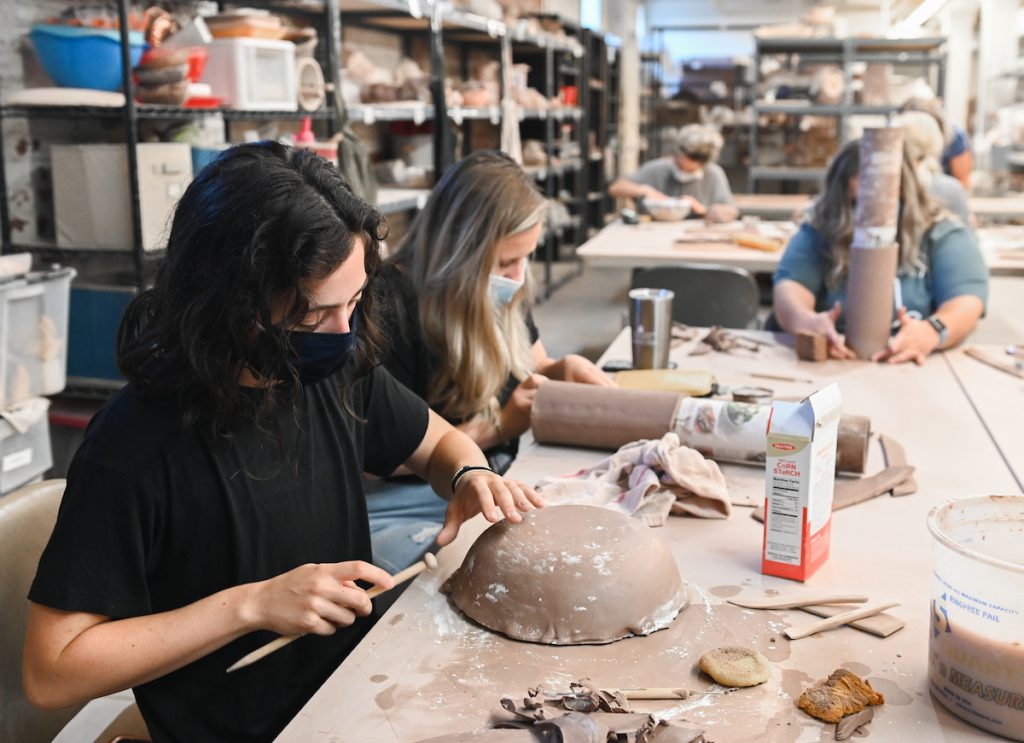 Occupational therapy and mental health students practice what they ...