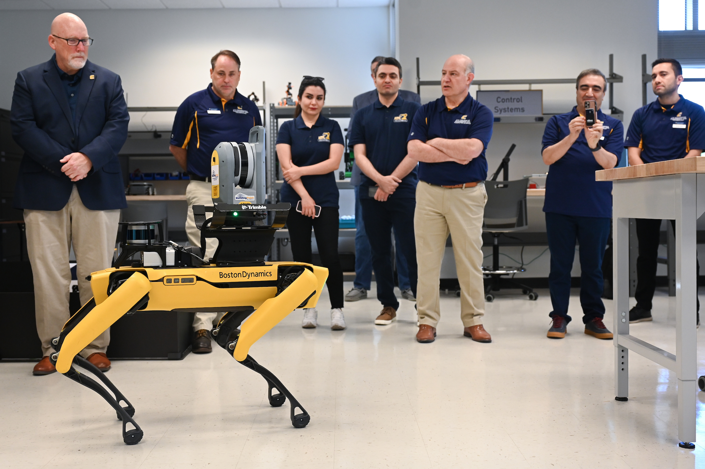 The grand opening of the Robotics, Intelligent Systems and Control Lab took place on Thursday, May 4. Photo by Angela Foster.