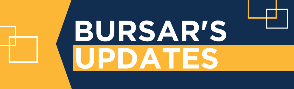 Bursar's Updates 